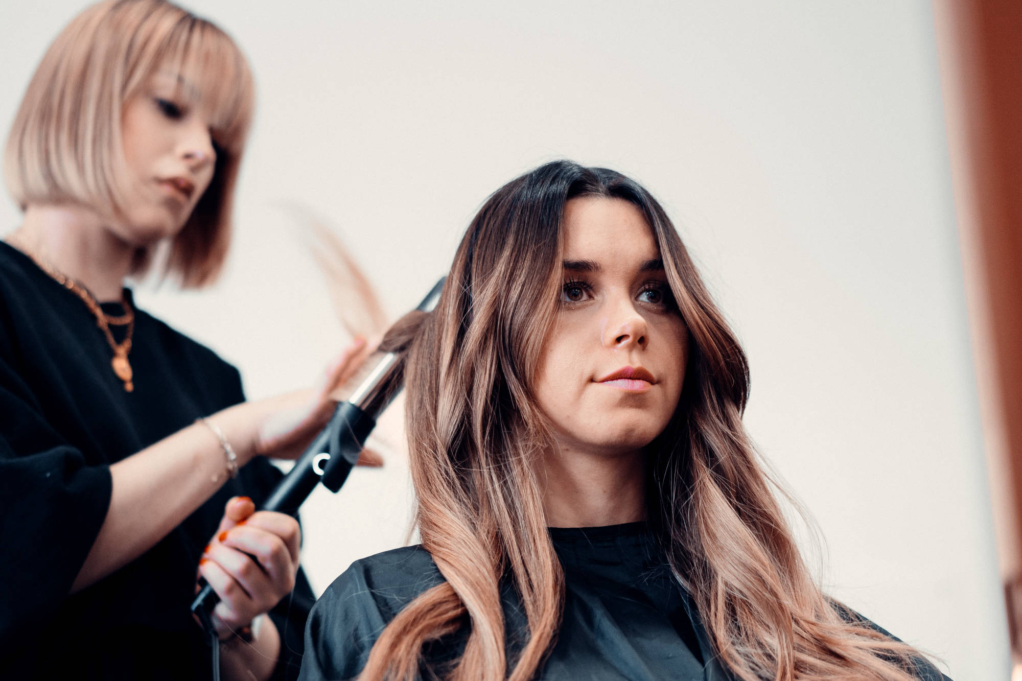 Women's hair styling